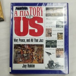 4/$25 War, Peace, and All That Jazz Hardcover Joy Hakim